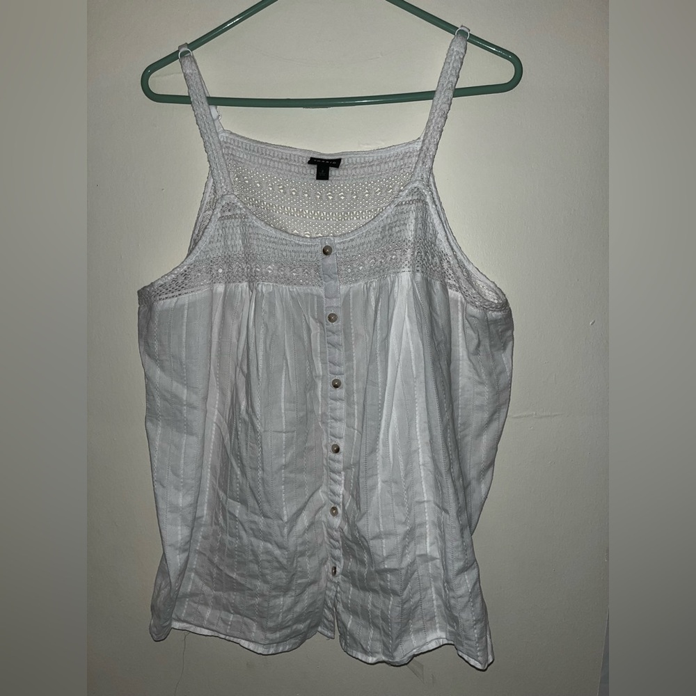 Torrid crochet inset tank